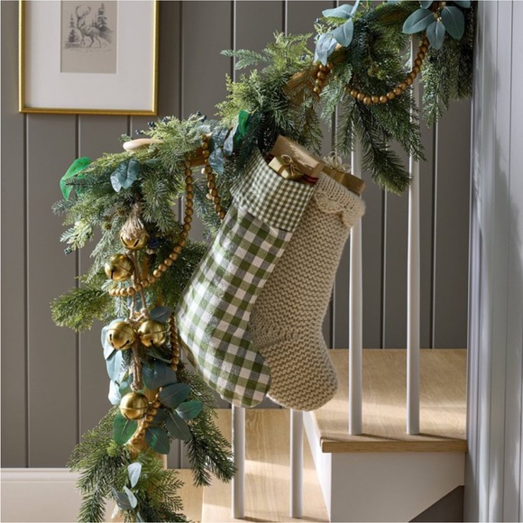 Mixed Plaid Woven Stocking Christmas 2024 - Threshold with Studio McGee - Picture 2 of 3